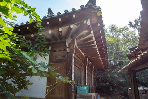 낙동정사 측면 처마