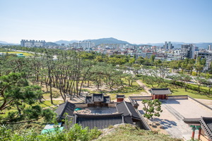 산앙문 후경 풍경