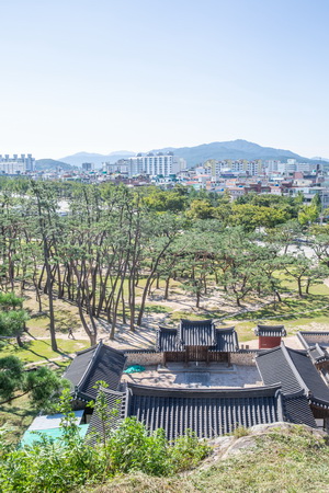산앙문 후경 풍경