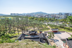 산앙문 후경 풍경
